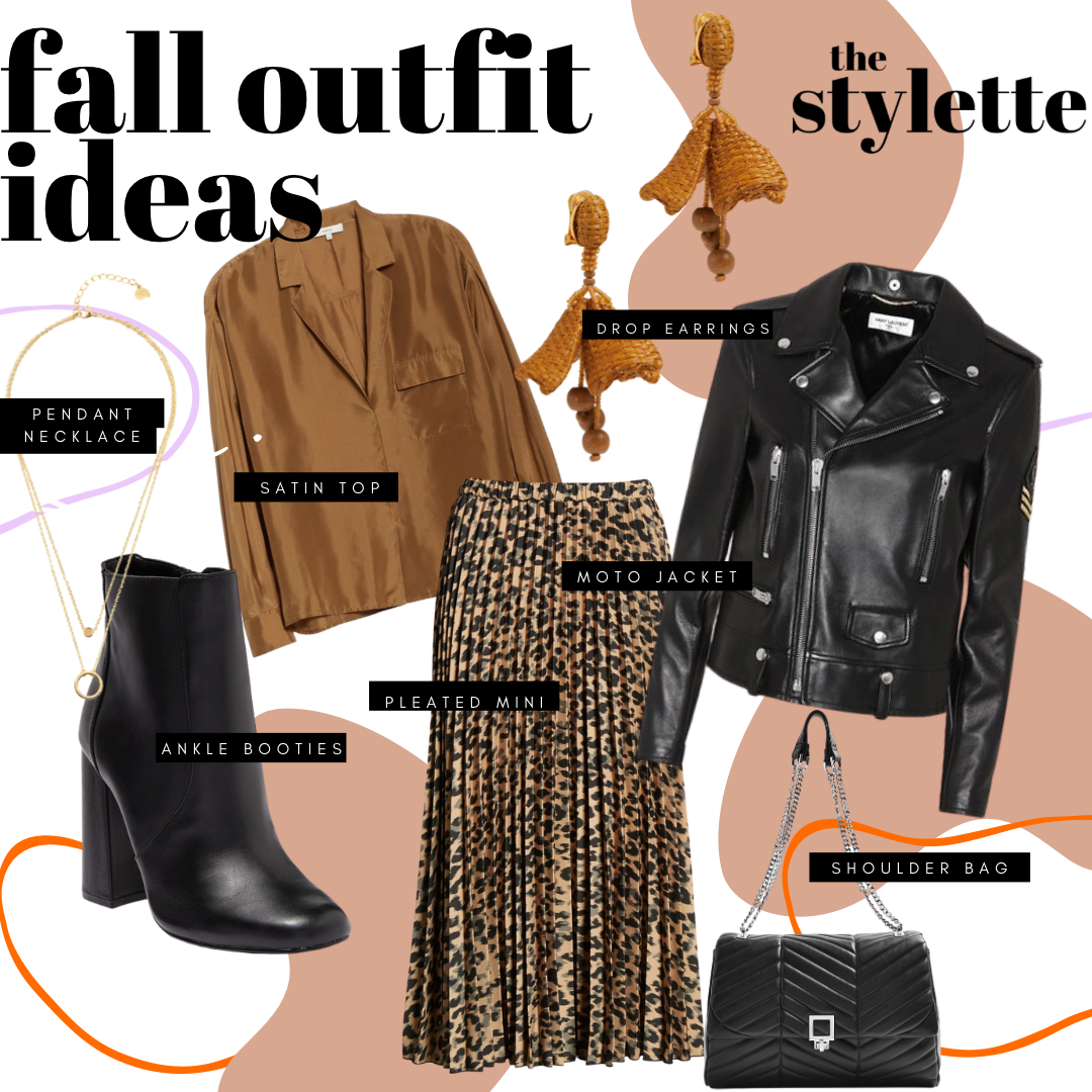 You are currently viewing Satin Top + Midi Skirt Fall Outfit Idea